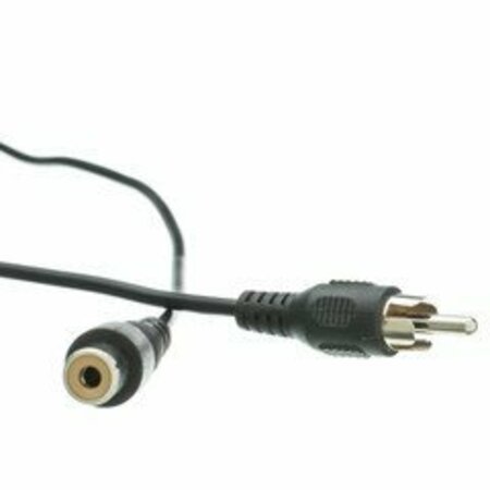 SWE-TECH 3C RCA Audio / Video Extension Cable, RCA Male to RCA Female, 25 foot FWT10R1-01225